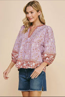 Lavender Tunic Top