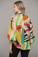 Abstract Print Blouse