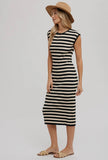 Striped Midi Dress