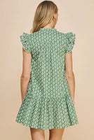 Block Print Mini Dress