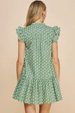 Block Print Mini Dress