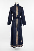 Navy Embroidered Caftan
