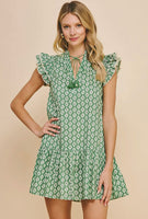 Block Print Mini Dress
