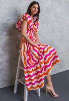 Printed Poplin Dress