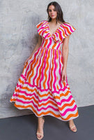 Printed Poplin Dress