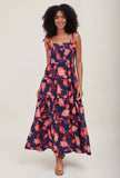 Deep Shells Smocked Maxi Dress