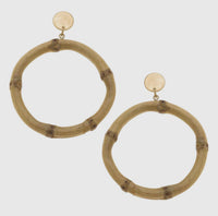 Felicity Bamboo Drop Earrings