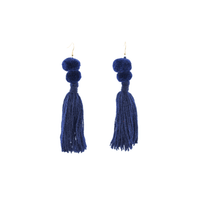 Alexandra Double-Pom Earrings