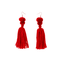 Alexandra Double-Pom Earrings