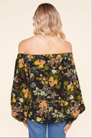 Night Bloom Off the Shoulder Top
