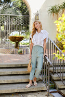 Linen Cuffed Pants