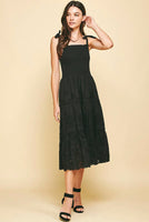 Embroidered Midi Dress
