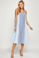 Pinstripe Midi Dress