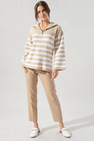 Coastal Half Zip Sweater