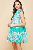 Jade Tiered Minidress
