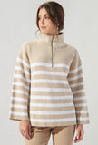 Coastal Half Zip Sweater