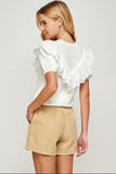 Ruffle Lace Top