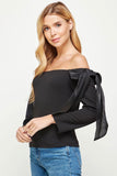 Off the Shoulder Bow Top