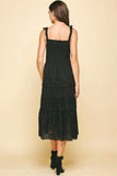 Embroidered Midi Dress