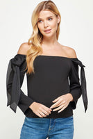 Off the Shoulder Bow Top