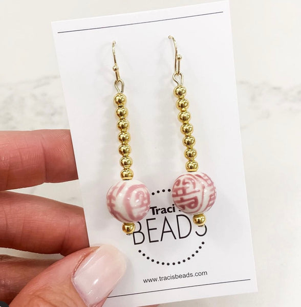 Chinoiserie Drop Earrings