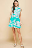 Jade Tiered Minidress