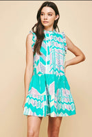 Jade Tiered Minidress