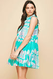 Jade Tiered Minidress