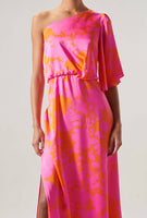 One Shoulder Satin Dress