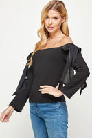 Off the Shoulder Bow Top