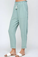 Linen Cuffed Pants