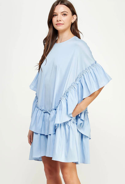 Layered Poplin Dress