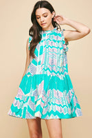 Jade Tiered Minidress